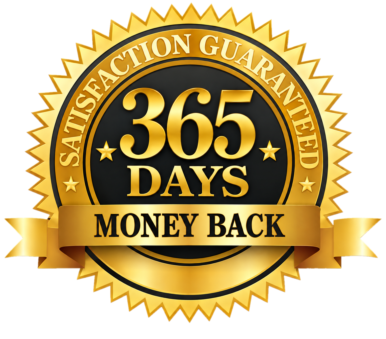 365-Day Money Back Guarantee Badge