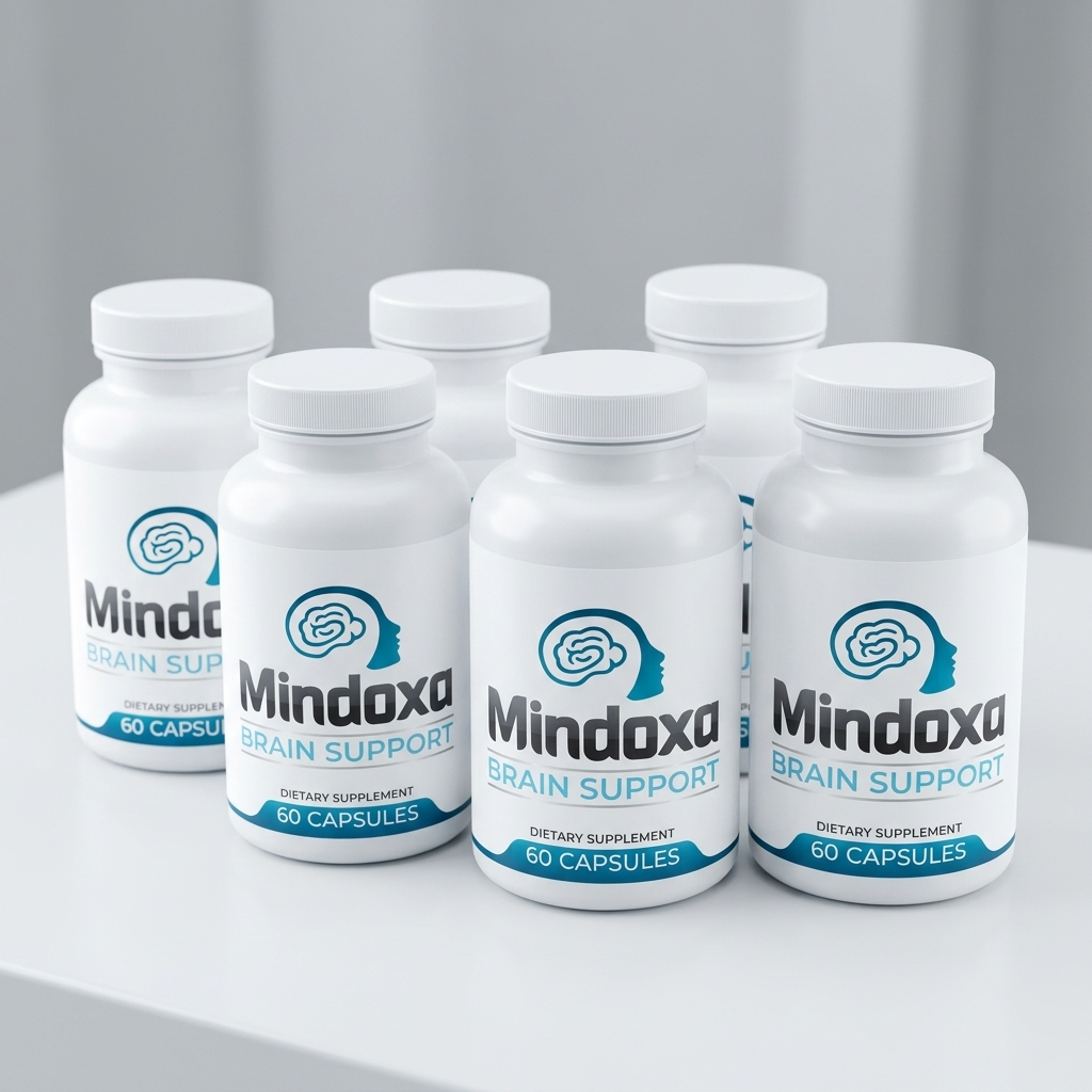 Mindoxa brain support supplement bottles