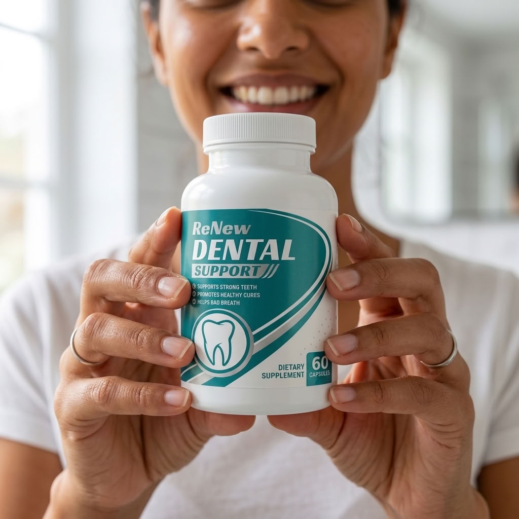 Renew Dental Support dental health supplement bottle