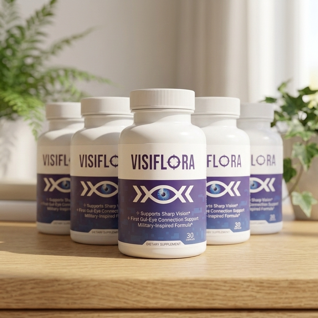 VisiFlora vision support supplement bottles