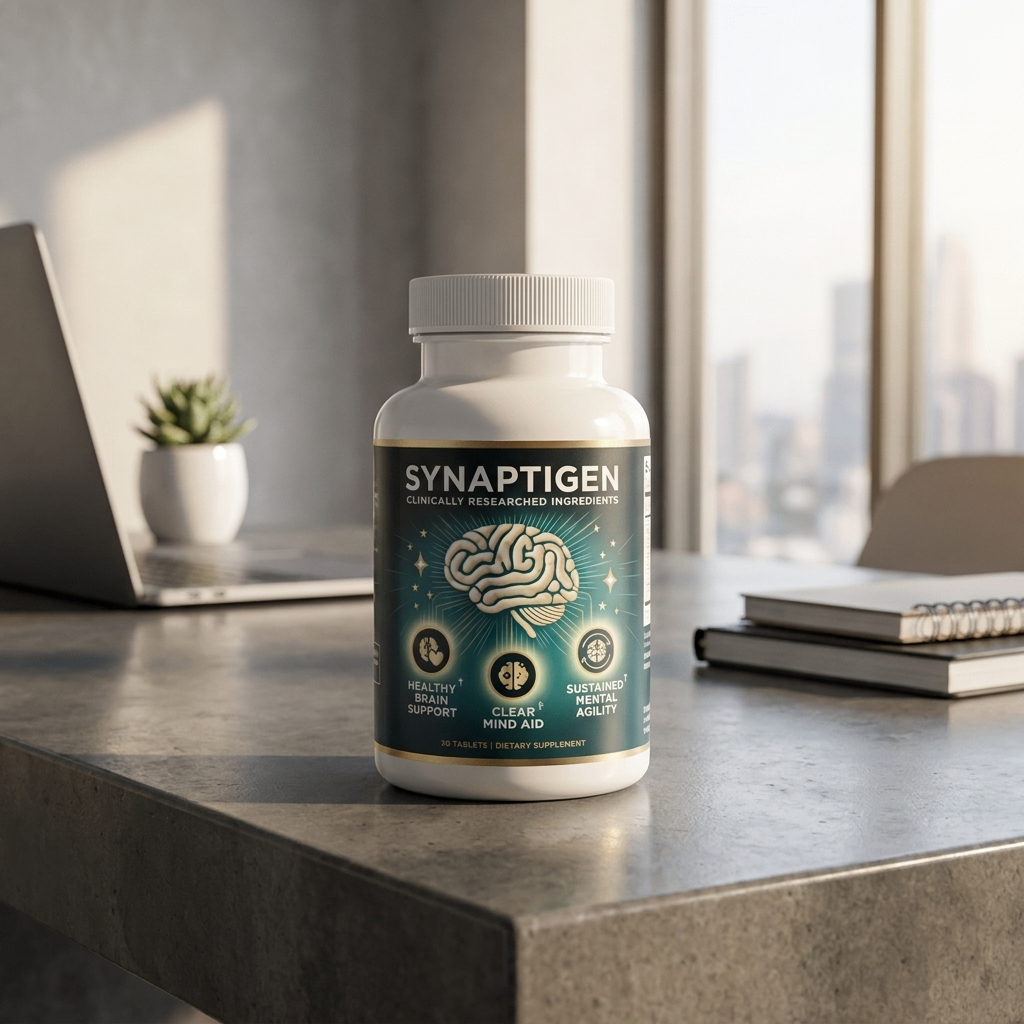 Synaptigen probiotic memory and focus support tablets bottle