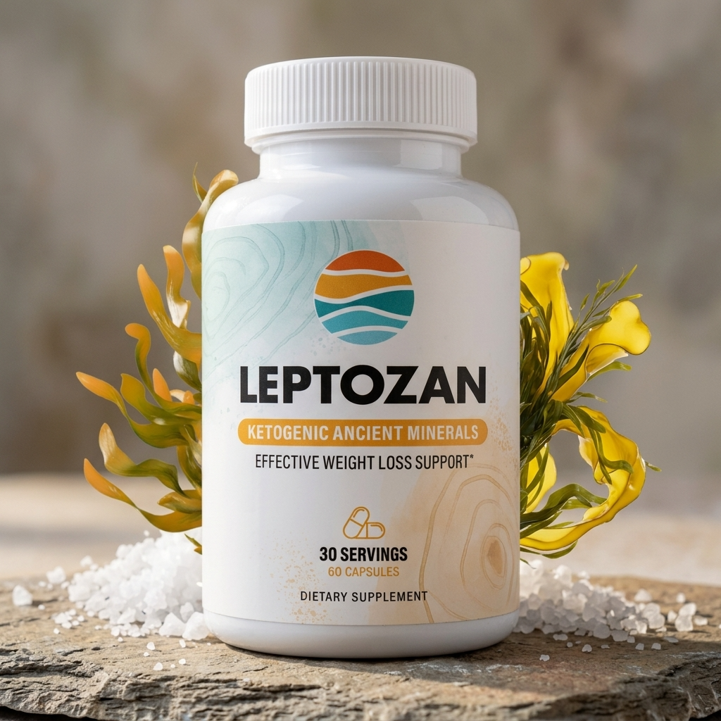 Leptozan ketogenic ancient minerals BHB supplement bottle