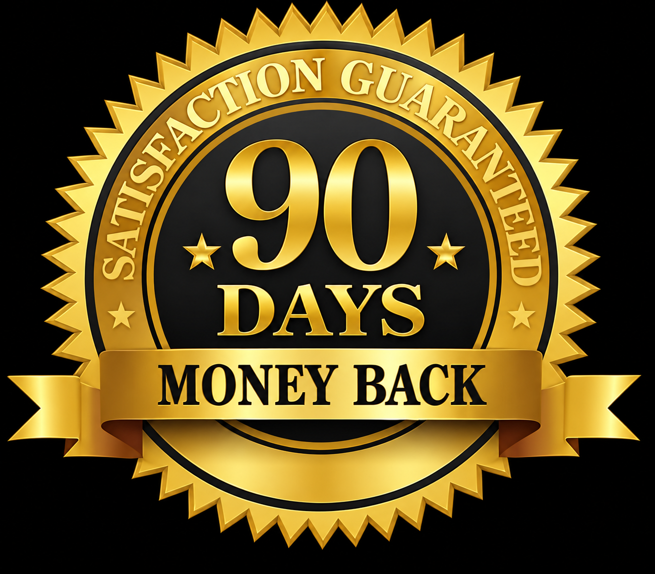 90-Day Money Back Guarantee Badge