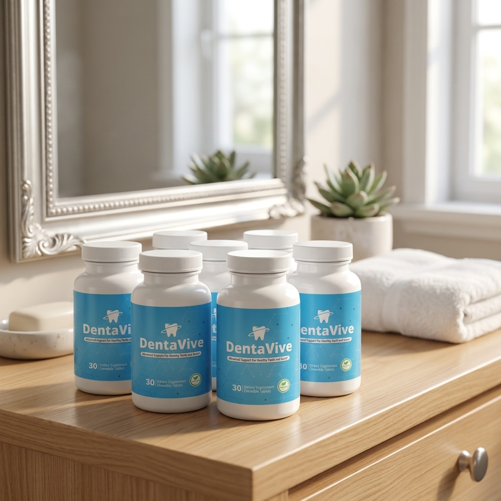 DentaVive oral probiotic chewable bottles