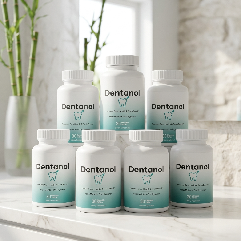 Dentanol supplement bottles
