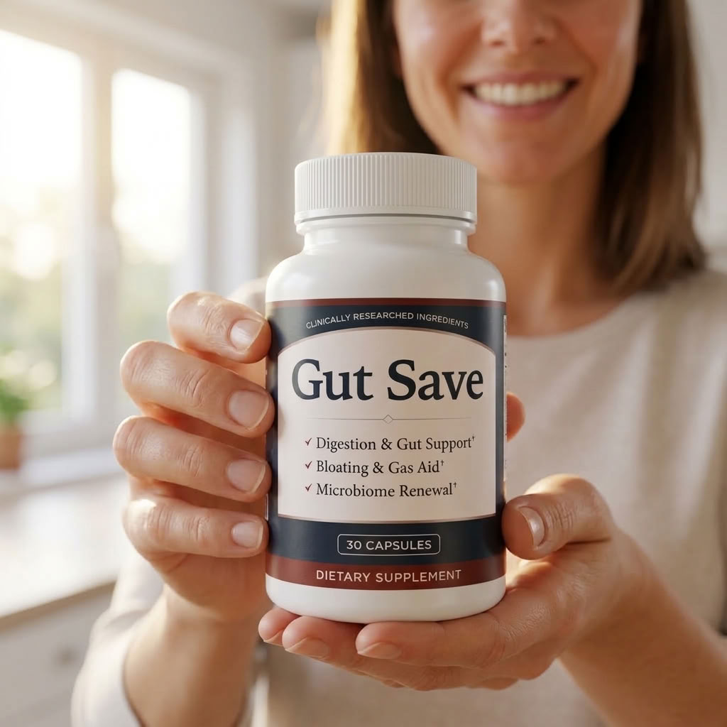 Gut Save digestive support supplement bottle
