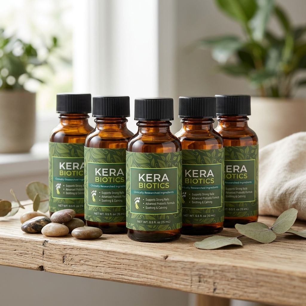 KeraBiotics probiotic nail formula bottles