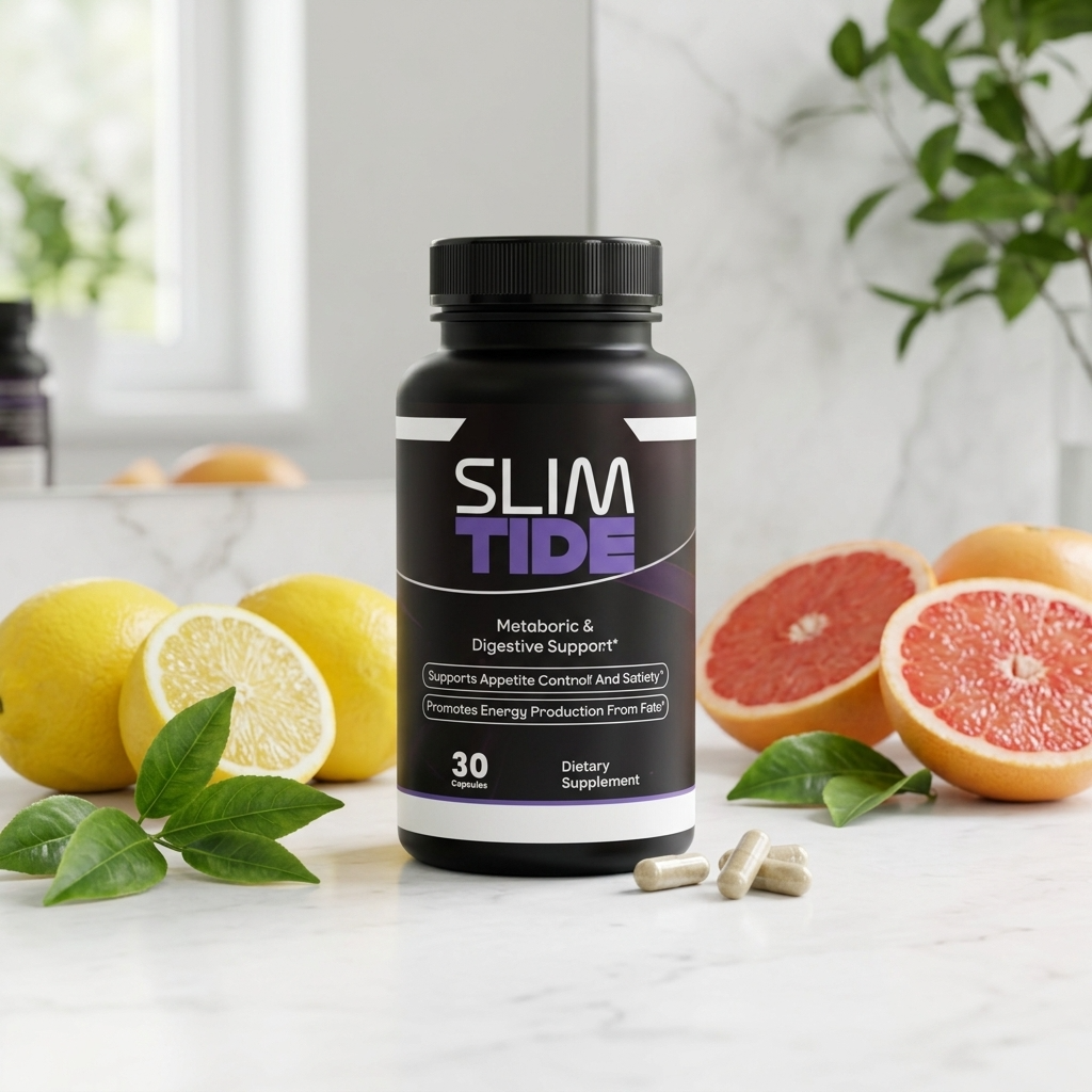 SlimTide metabolic and digestive support capsule bottle