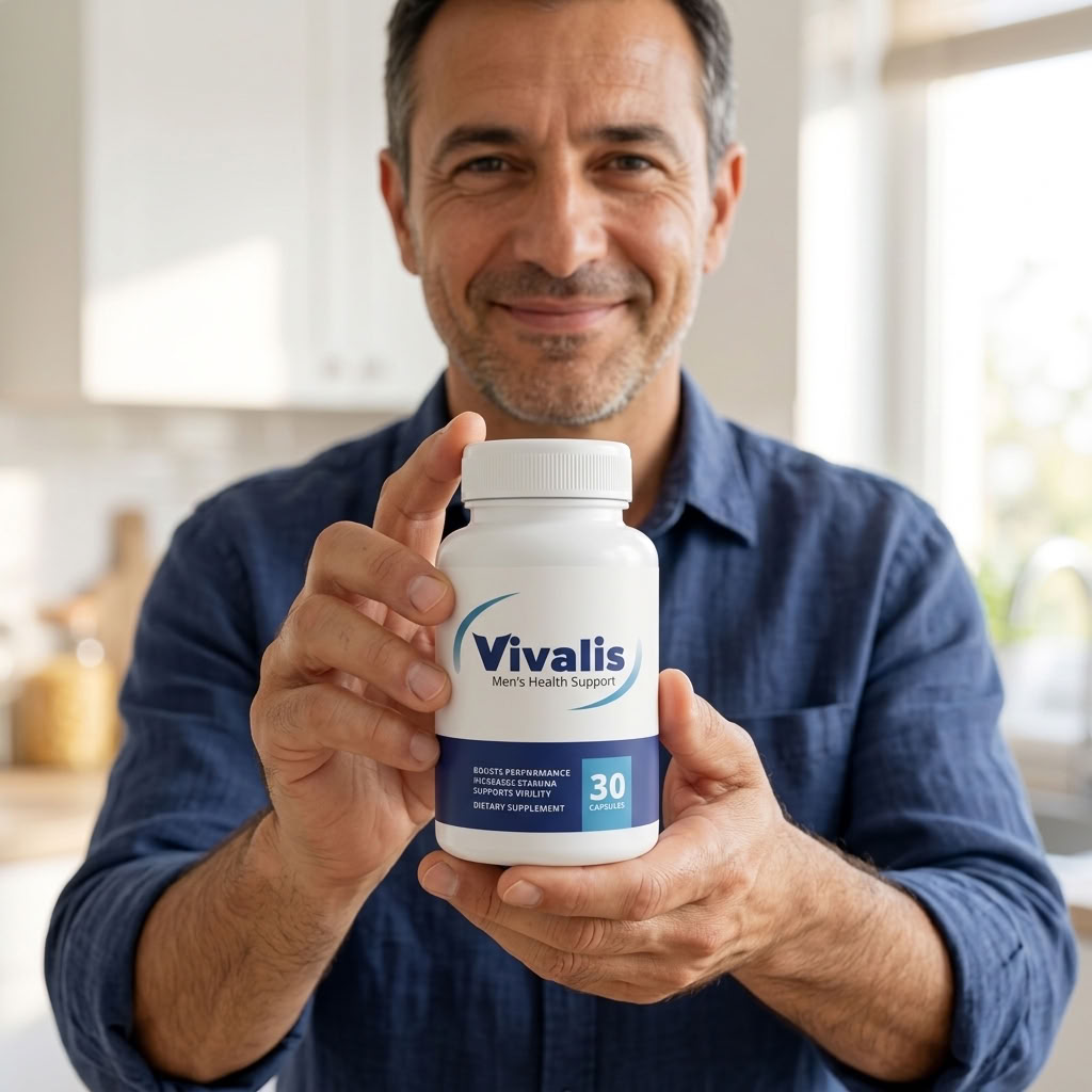 Vivalis men's health support capsule bottle