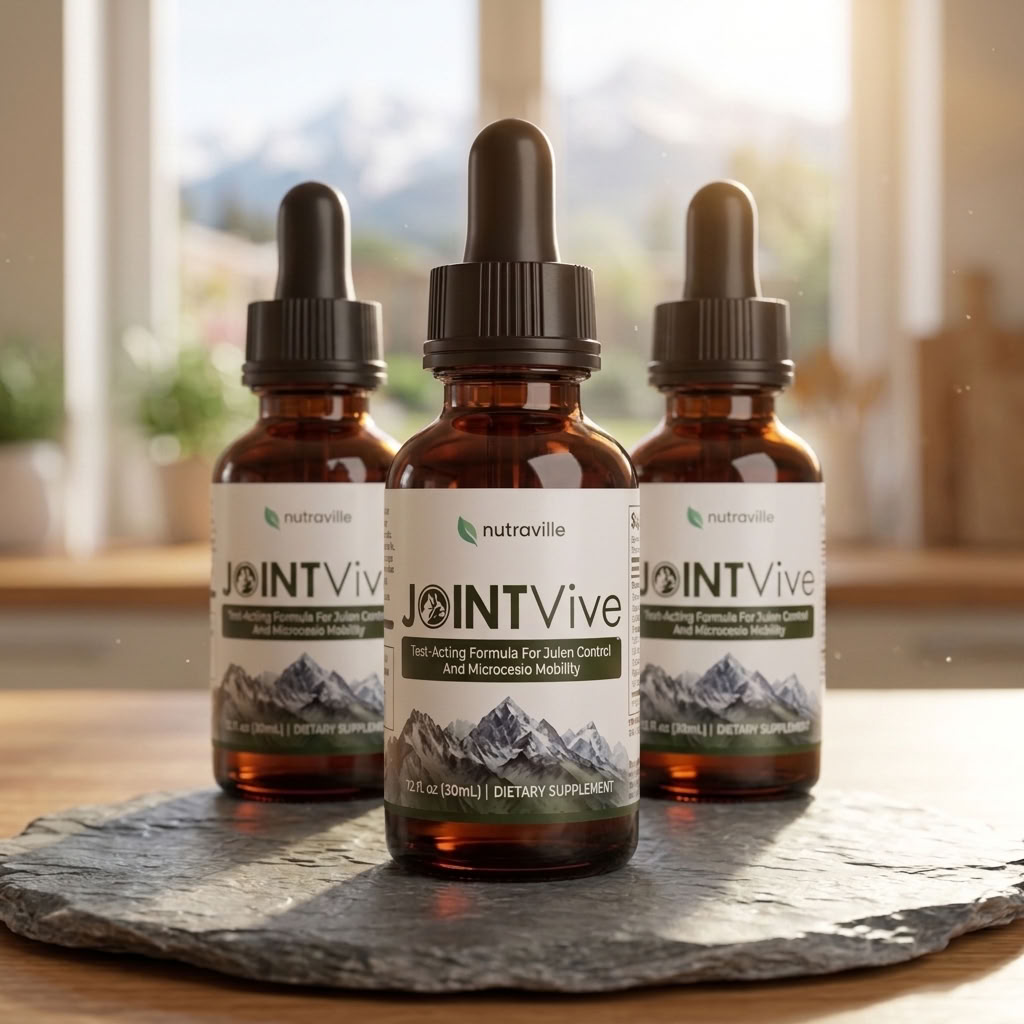 Bottles of JointVive joint support liquid drops