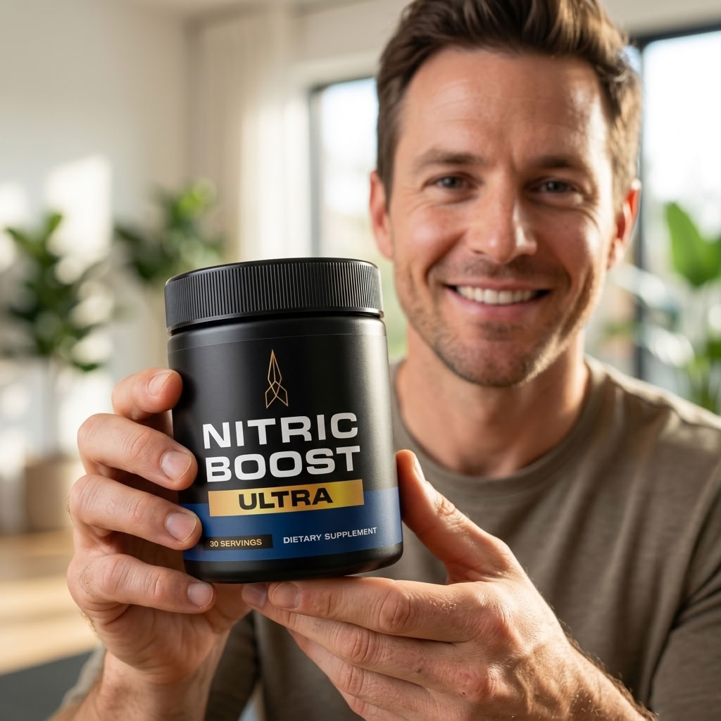 Nitric Boost Ultra natural nitric oxide support powder jar