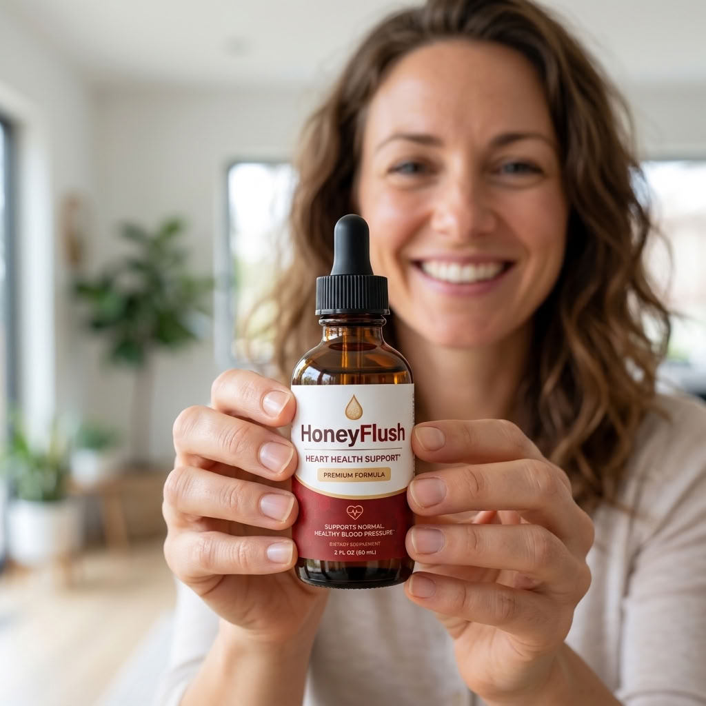 HoneyFlush liquid blood pressure and heart health support drops