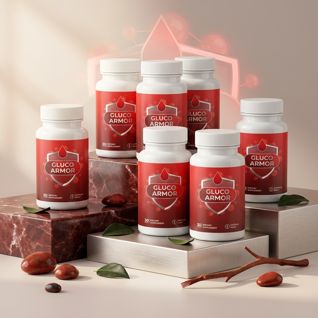 Gluco Armor supplement bottles
