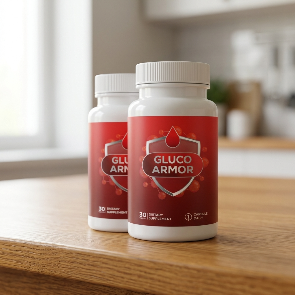 Two bottles of Gluco Armor daily dietary supplement