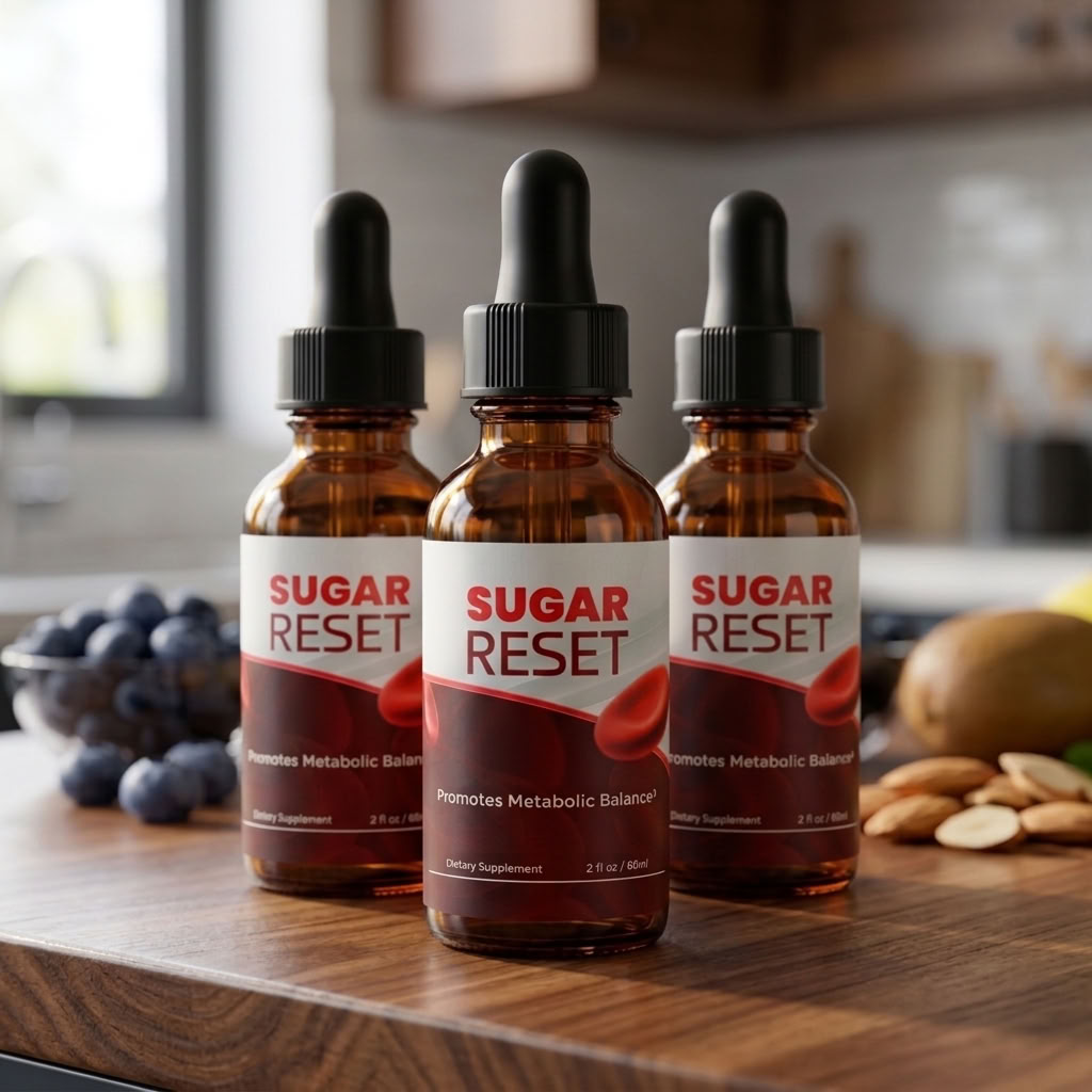 Two bottles of Sugar Reset metabolic support liquid drops
