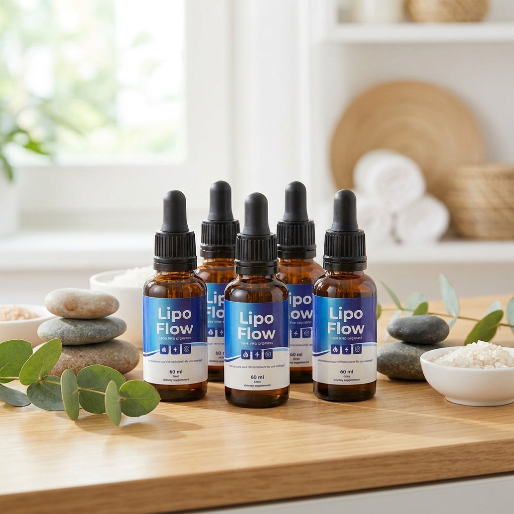 Lipo Flow supplement bottles